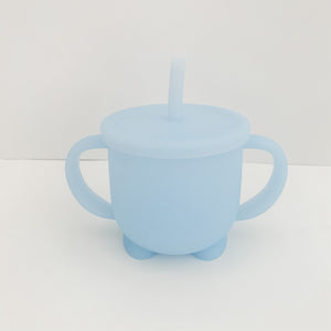 Silicone Handle Cup- Blue