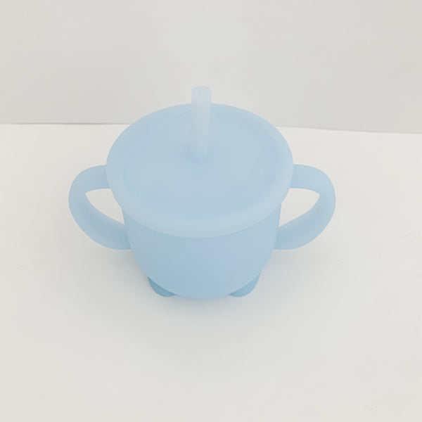 Silicone Handle Cup- Blue