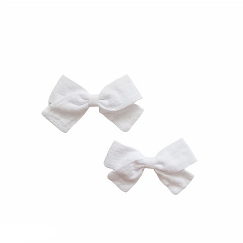 Bow Clips- White
