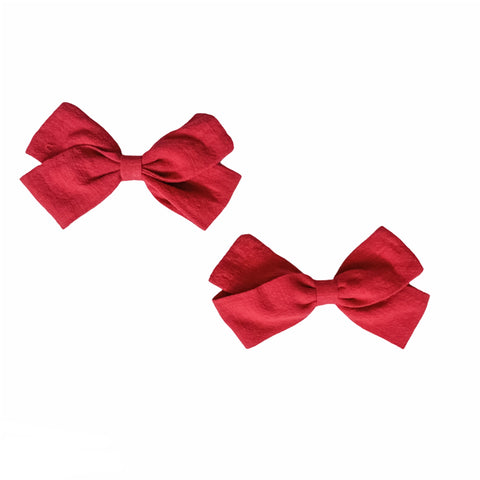 Bow Clips- Red