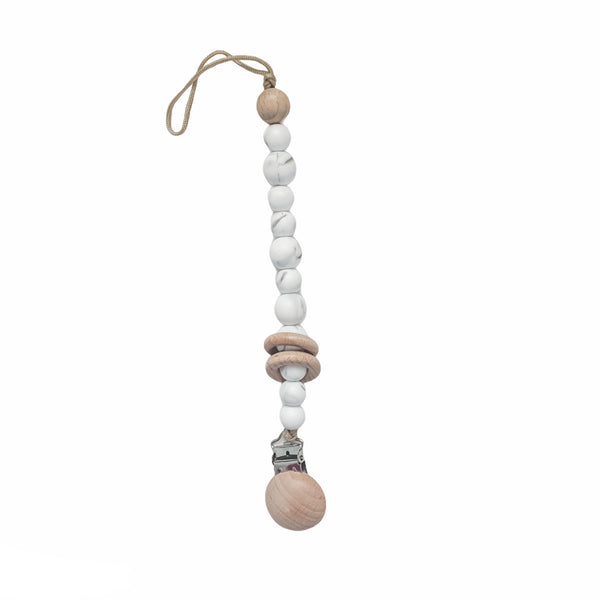 Marble Pacifier Clip